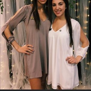 Shifting Dears Ivory Long Sleeve Dress